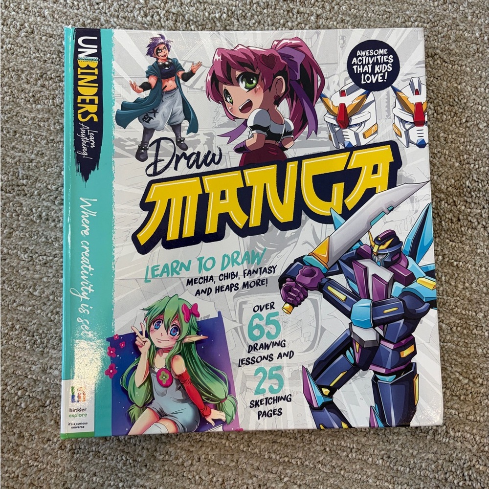 NEW NWT DRAW MANGA SKETCH BOOK 6 BOOK IN ONE.Easy Instructions.Paper Included.